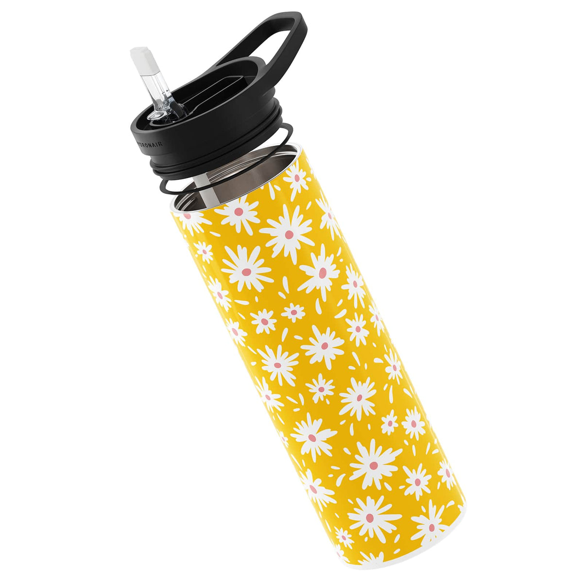 Spring Yellow Floral 560ml Reusable Bottle By Hydronair