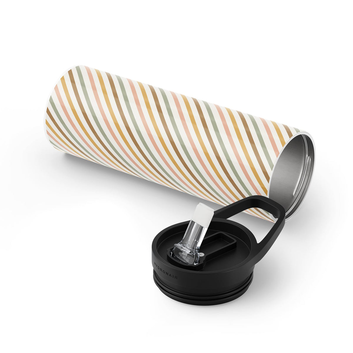 Stripe Multicolour Boho 560ml Reusable Bottle By Hydronair