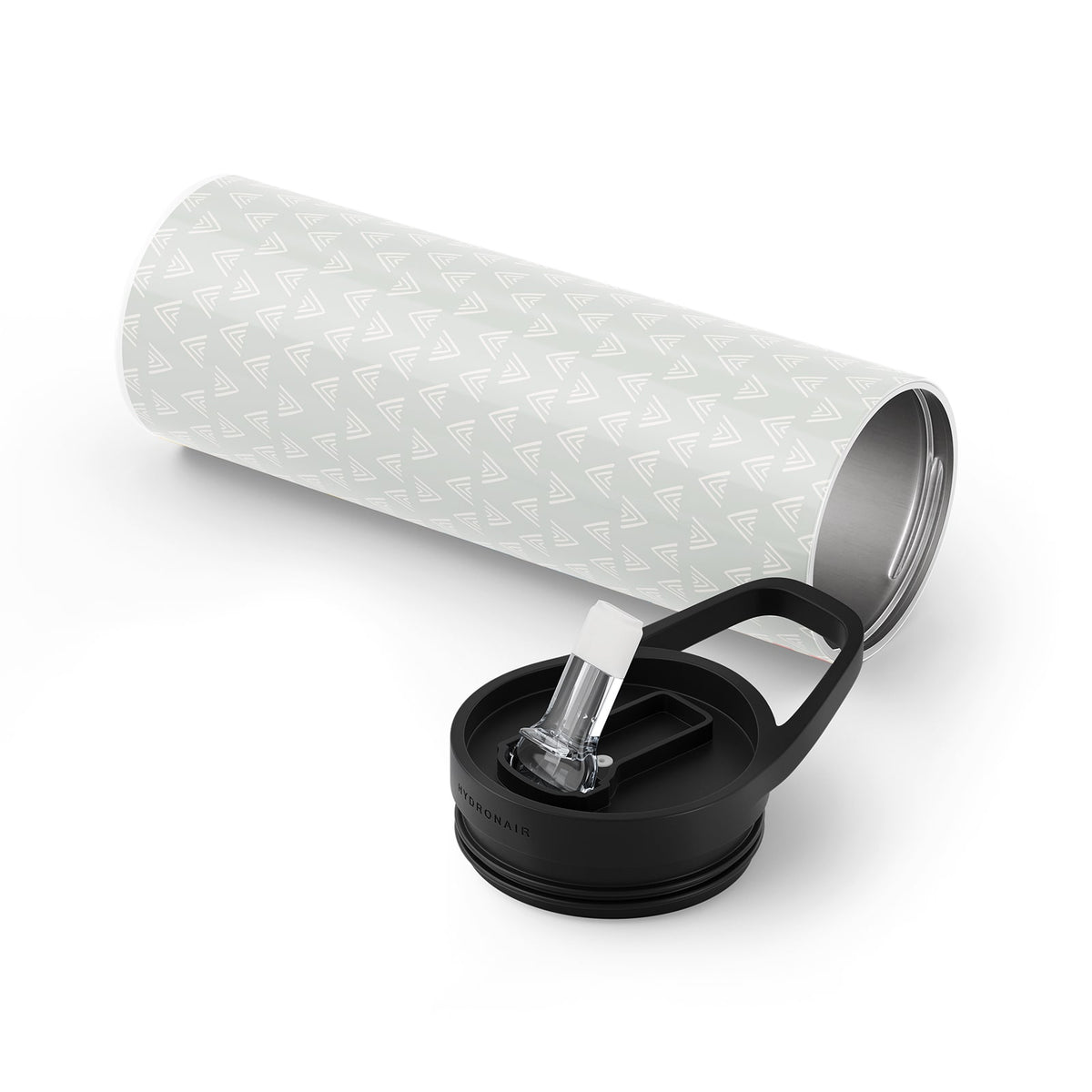Triangle Green Boho 560ml Reusable Bottle By Hydronair