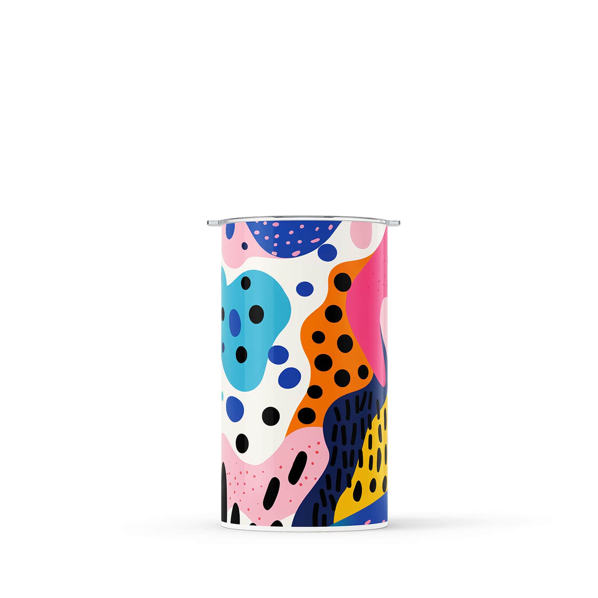 White Abstract 340ml Reusable Coffee Cup By Hydronair