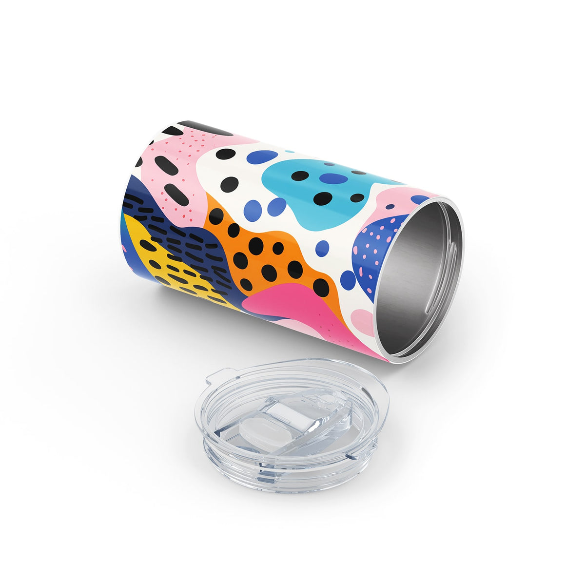 White Abstract 340ml Reusable Cup By Hydronair