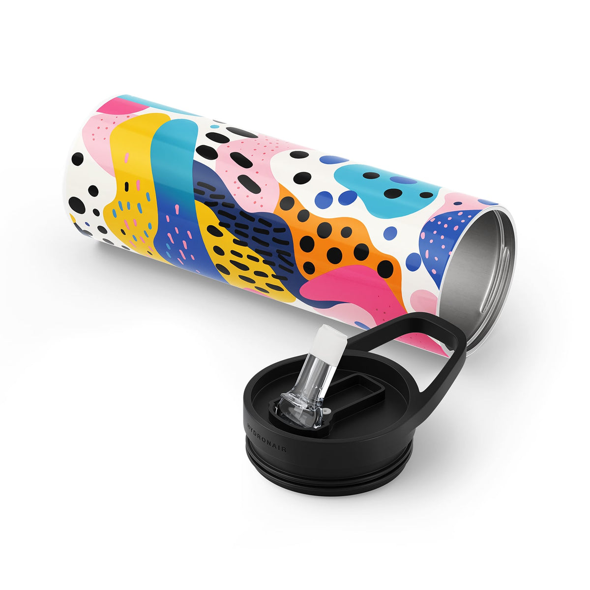 White Abstract 560ml Bottle By Hydronair