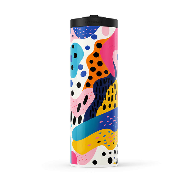 White Abstract 560ml Water Bottle By Hydronair