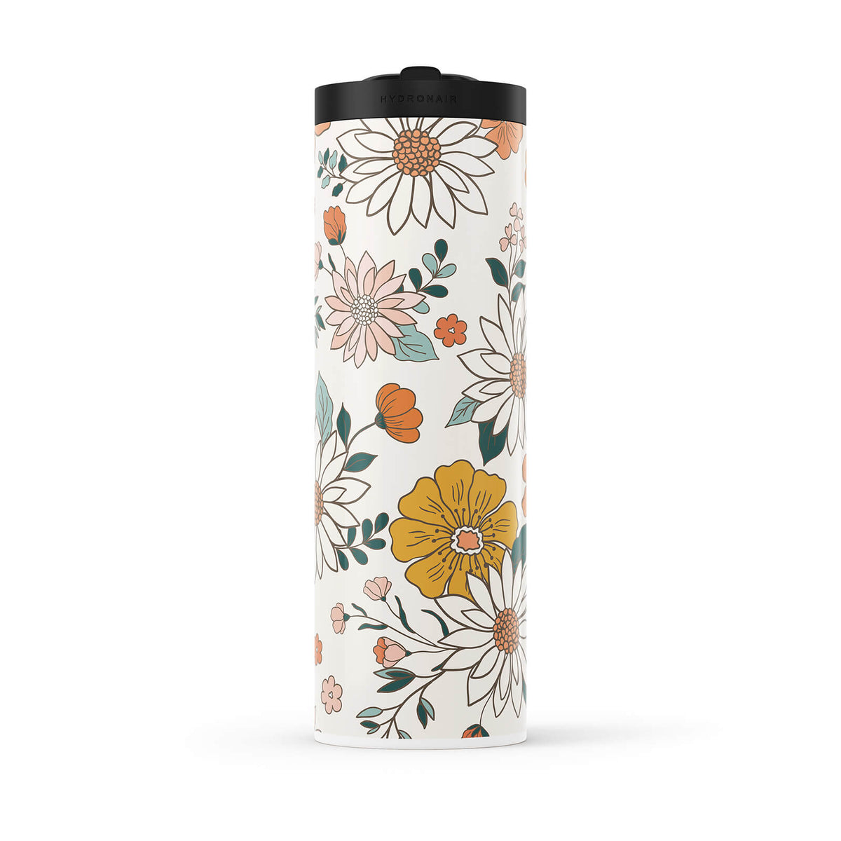 White Floral 20oz Bottle