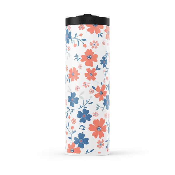 White Floral 20oz Bottle