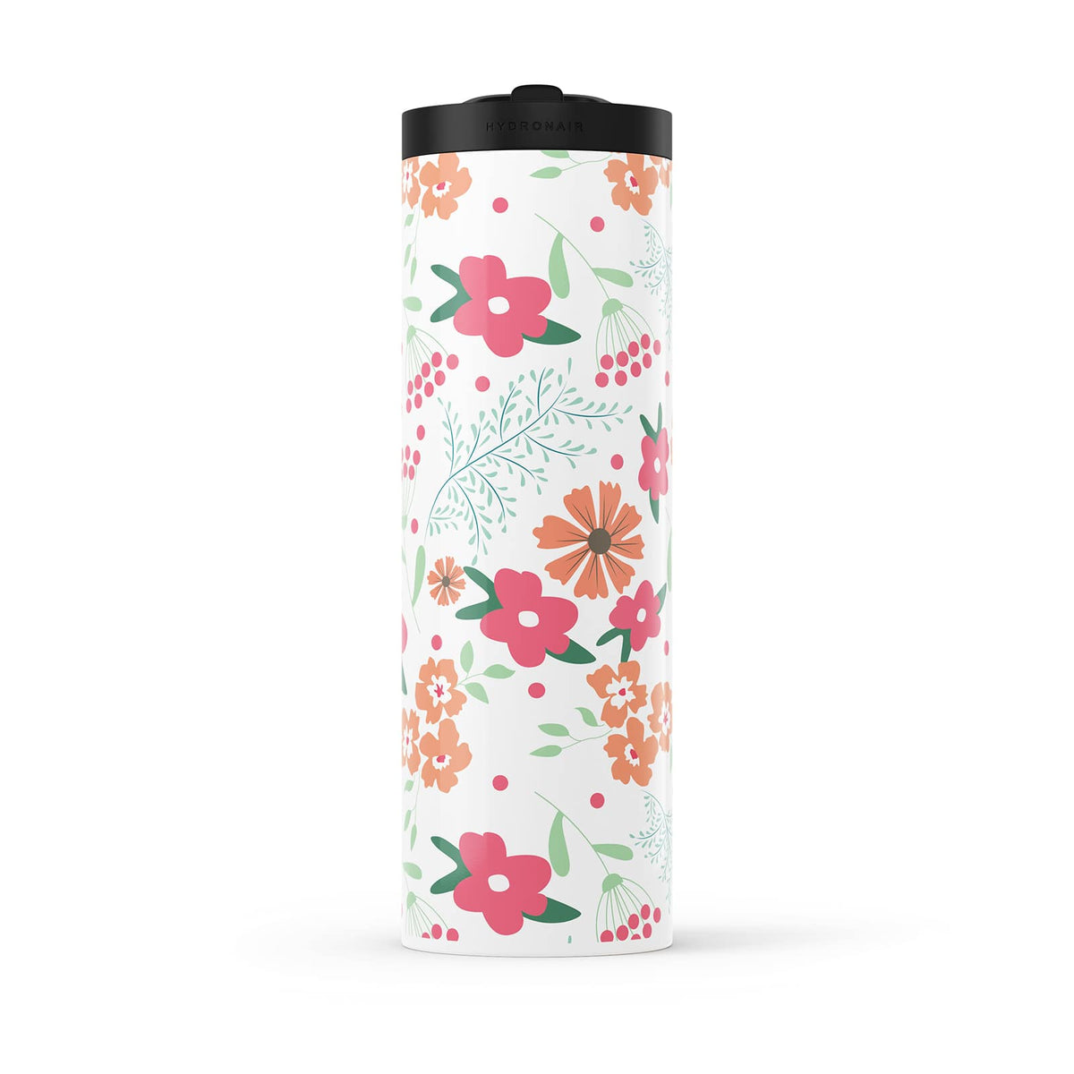 White Floral 20oz Bottle