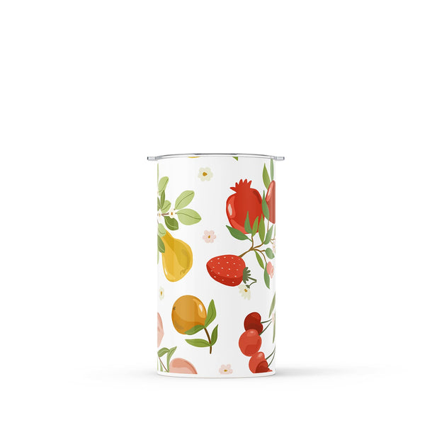 White Fruit Double Walled 12oz Cup
