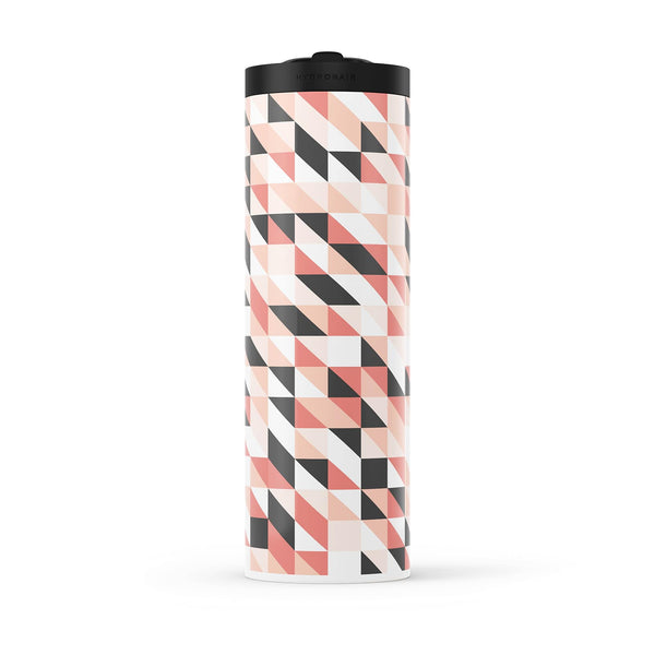 White Geometric 560ml Water Bottle By Hydronair