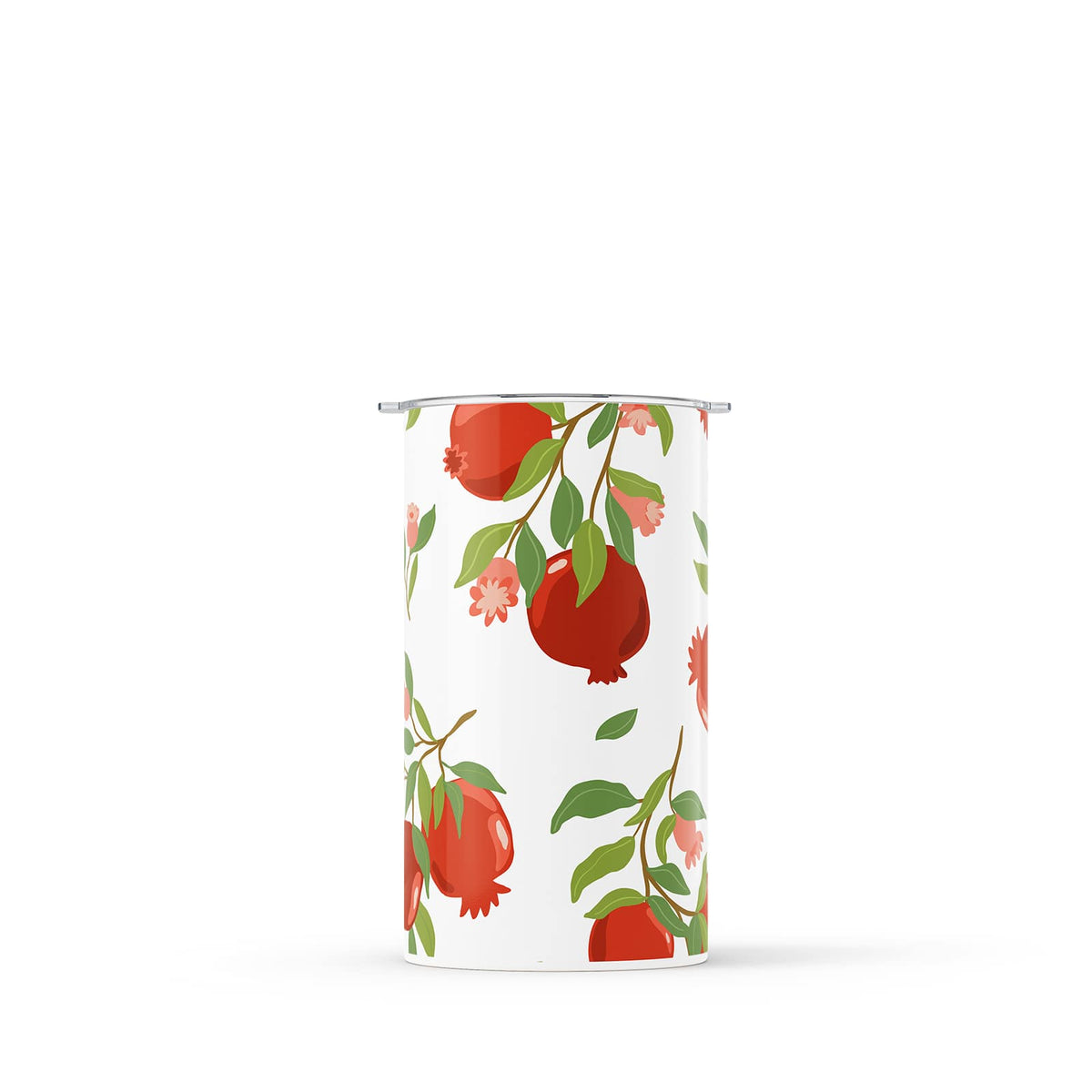 White Pomegranate Double Walled 12oz Cup