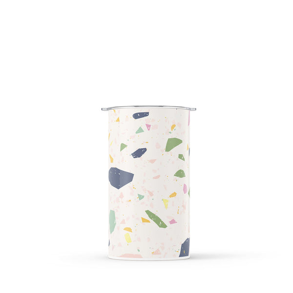 White Terrazzo 340ml Reusable Coffee Cup By Hydronair 