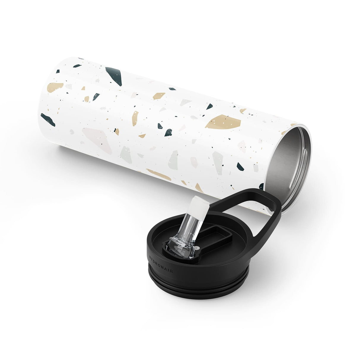 White Terrazzo 560ml Bottle By Hydronair