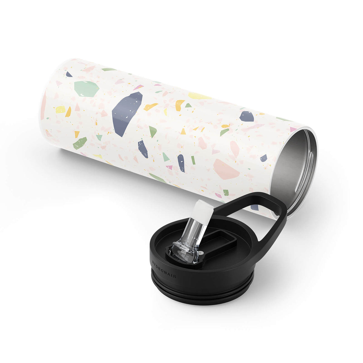 White Terrazzo 560ml Bottle By Hydronair