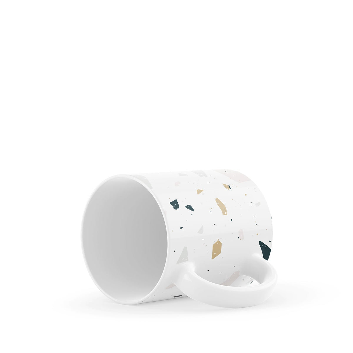 White Terrazzo  Ceramic Mug