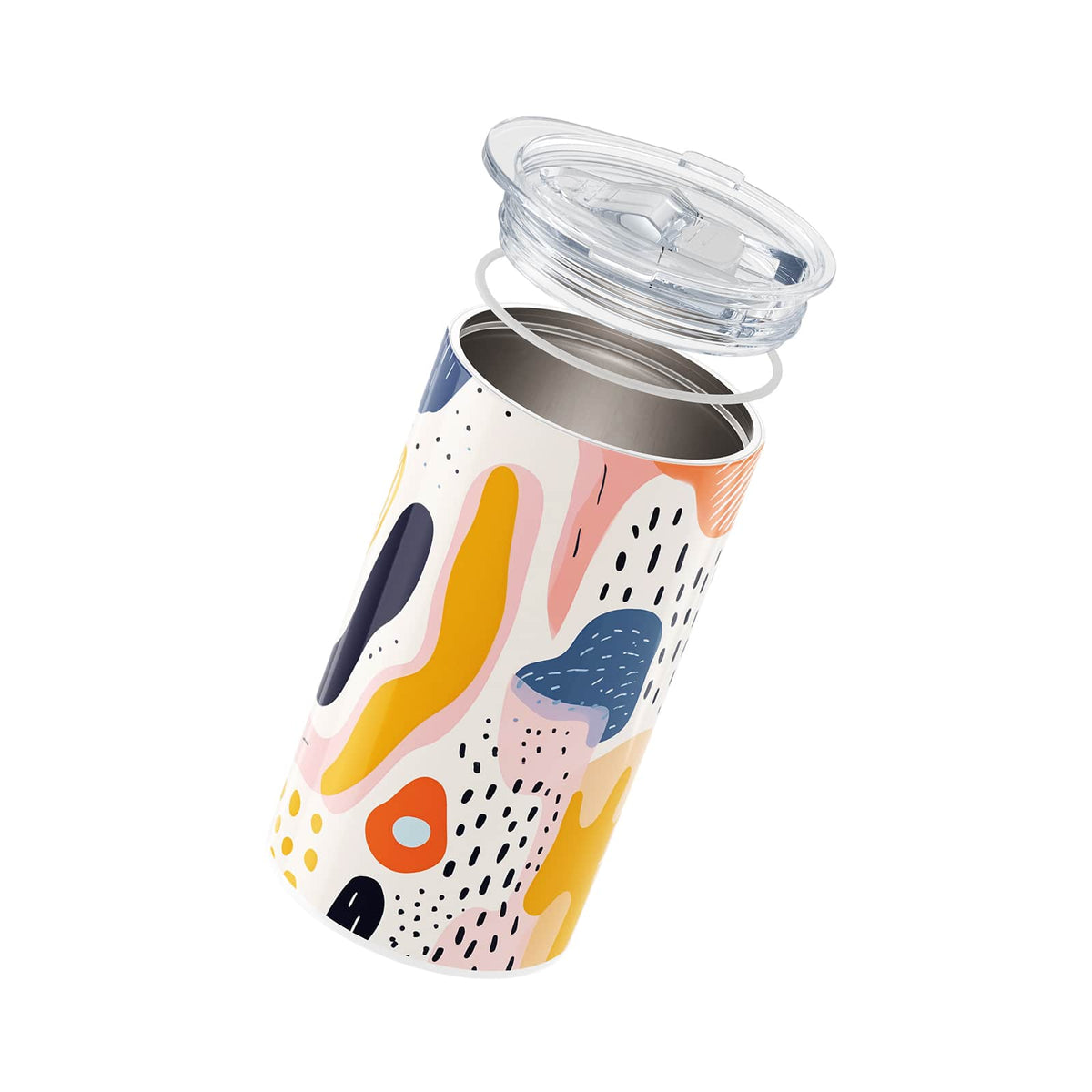 Yellow Abstract 340ml Coffee Cup By Hydronair