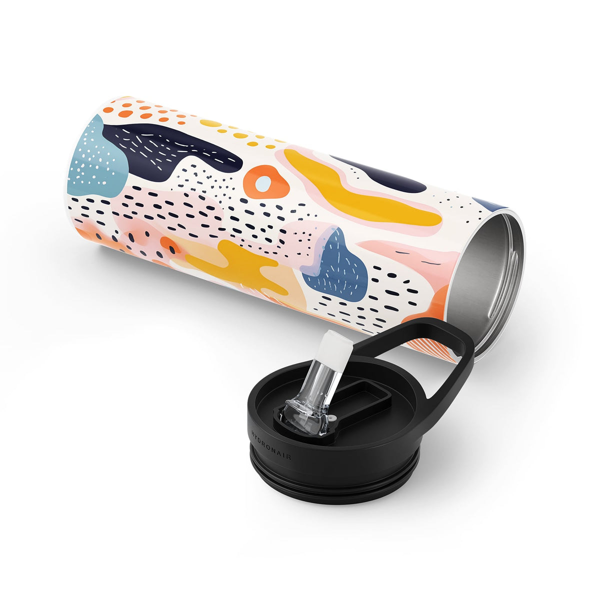 Yellow Abstract 560ml Bottle By Hydronair
