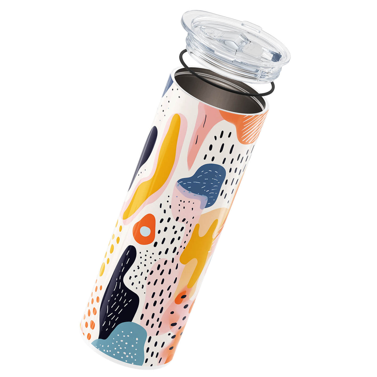Yellow Abstract 560ml Cup By Hydronair