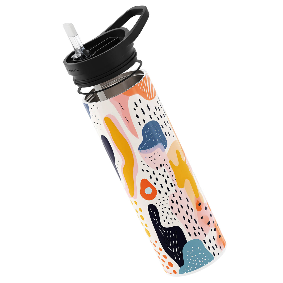 Yellow Abstract 560ml Reusable Bottle By Hydronair
