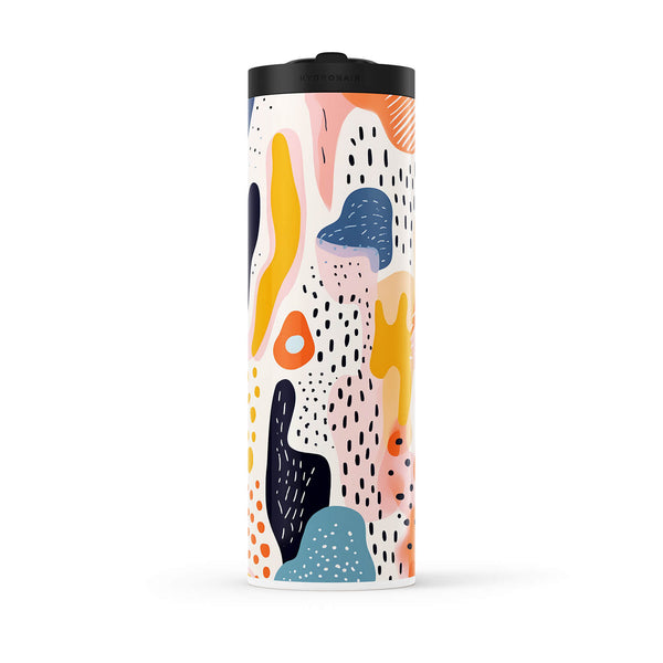 Yellow Abstract 560ml Water Bottle By Hydronair