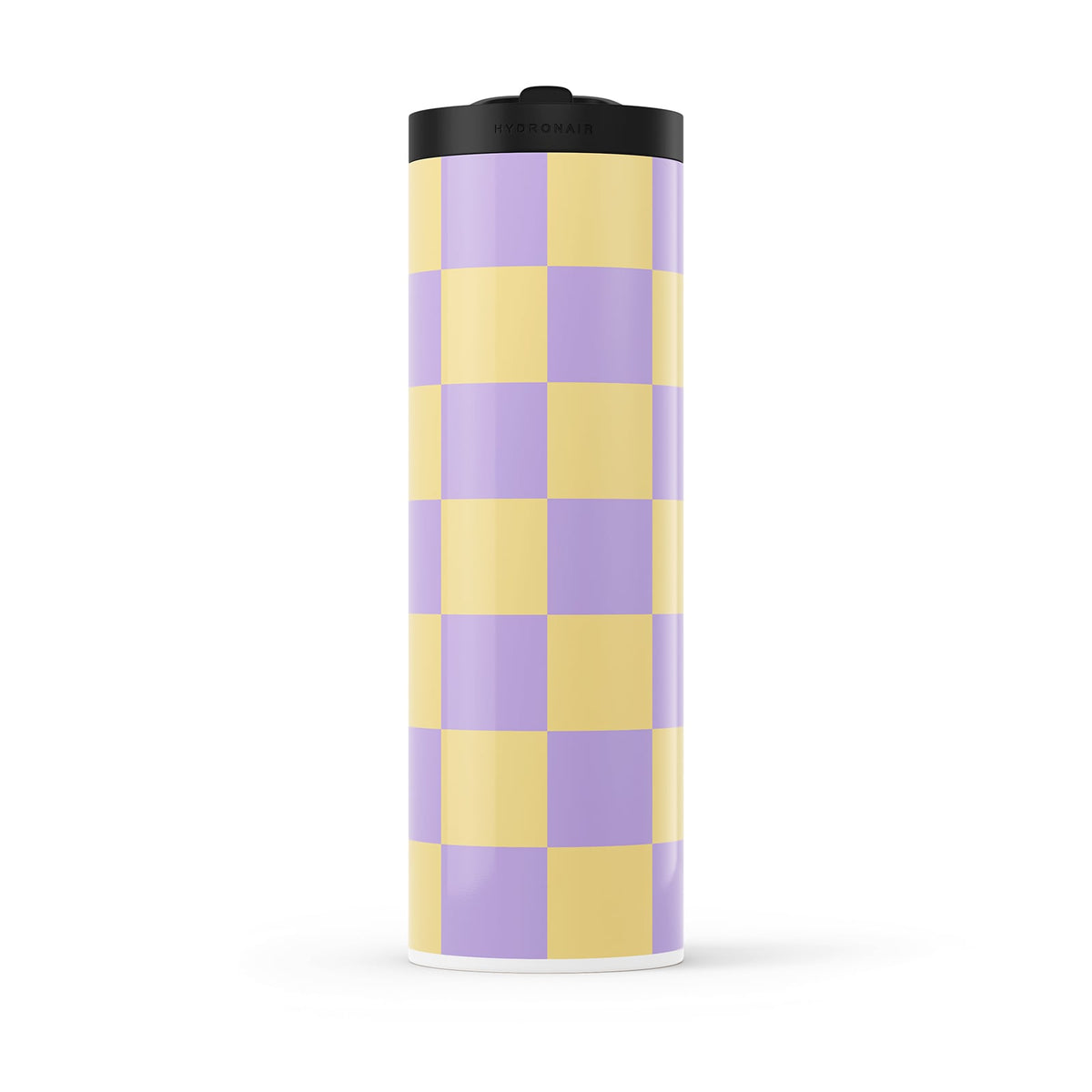 Yellow Checkered 560ml Water Bottle By Hydronair