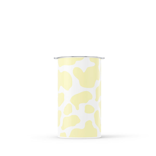 Yellow Cow Print Double Walled 12oz Cup