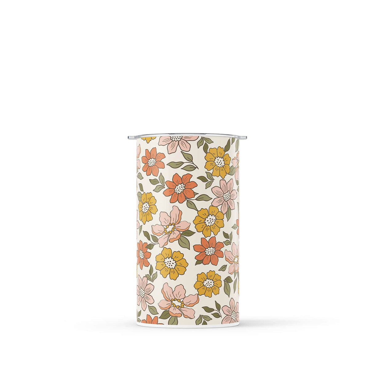 Yellow Floral 340ml Reusable Coffee Cup By Hydronair
